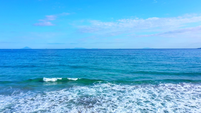 风景优美的海滩，静冈县，日本视频素材