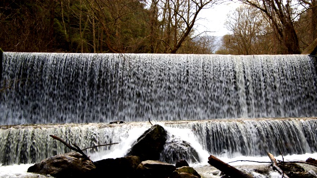 天然瀑布与河流视频素材