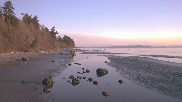 日落太平洋海岸视频素材