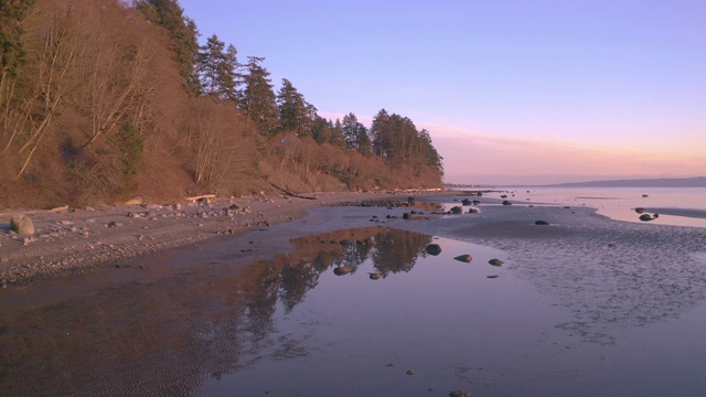 日落太平洋海岸视频素材