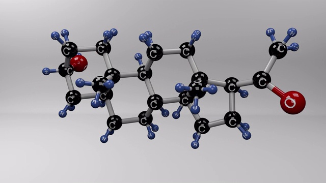 Allopregnanolone分子。视频素材