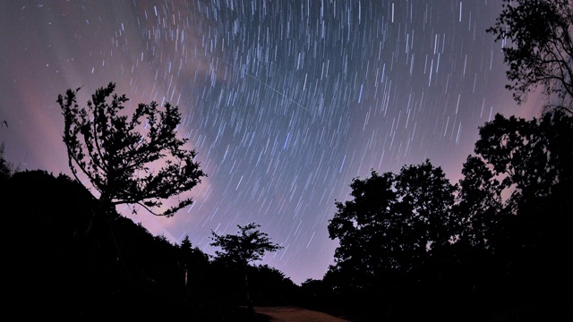 夜空/韩国江原道江陵西视频素材