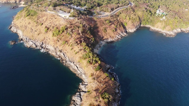 普吉岛鸟瞰图，蓬贴角，泰国视频素材