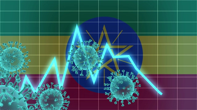 埃塞俄比亚股市因冠状病毒下跌，出现经济问题视频素材