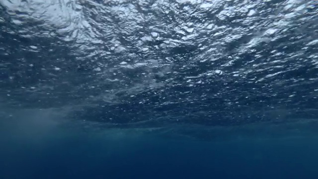 强热带暴雨在海洋，水下，印度洋，马尔代夫，亚洲视频素材