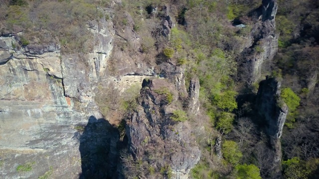 航空WS景观与山Myogi，群马县，日本视频素材