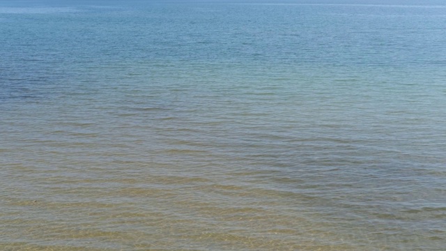 湖(或海)水面有小波浪(背景)。视频素材