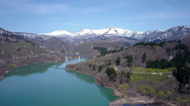 WS航空加山和湖，山形县，日本视频素材