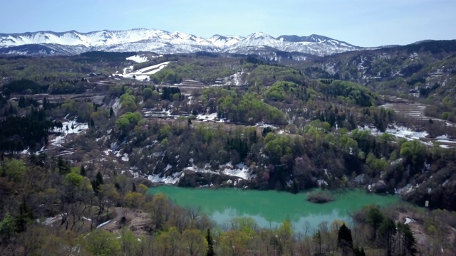 WS航空加山和湖，山形县，日本视频素材