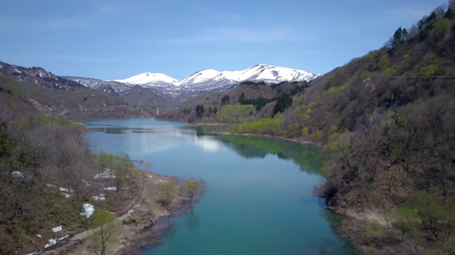 WS航空加山和湖，山形县，日本视频素材