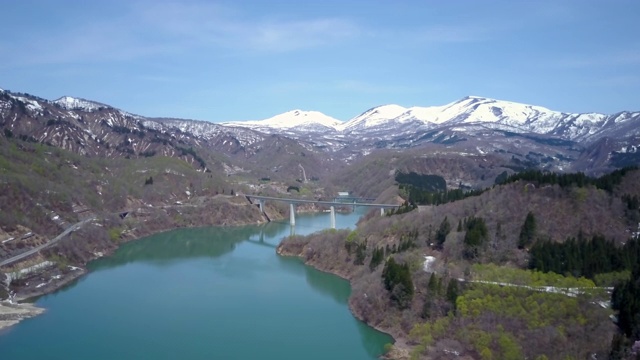 WS航空加山和湖，山形县，日本视频素材