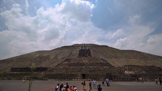 Piramide del sol在特奥蒂瓦坎时间流逝视频下载