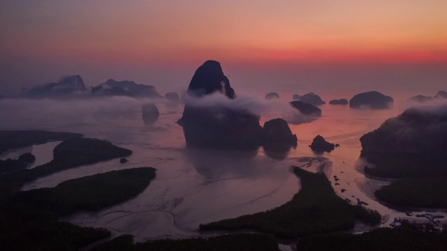 在黎明中超拍攀雅湾视频素材