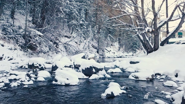 雪河视频素材