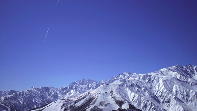 日本北阿尔卑斯山视频素材