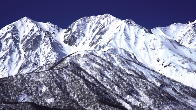 冬季的卡拉马松山。视频素材