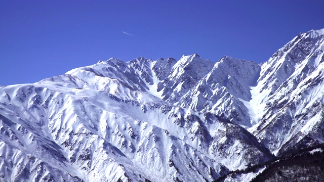 日本北阿尔卑斯山视频素材