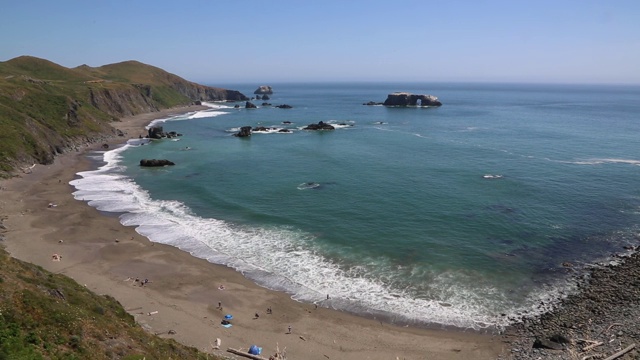 盲目的海滩田园视频素材