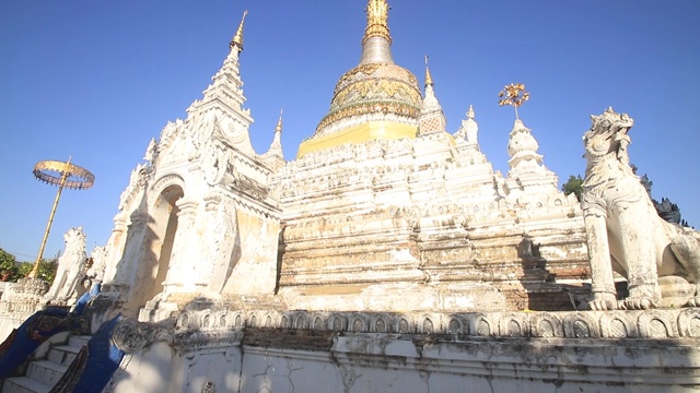 Wat Ket Karam寺庙是泰国清迈美丽的寺庙视频素材