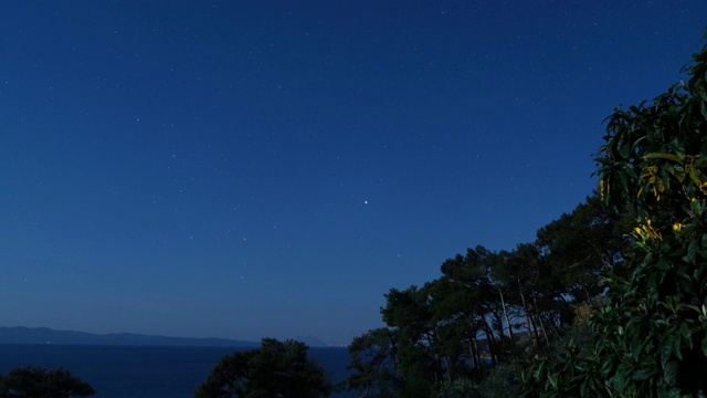 太空时光流逝，山脉和海洋，土耳其视频素材