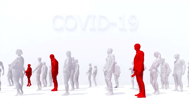 检测发热的COVID-19病毒感染者视频素材