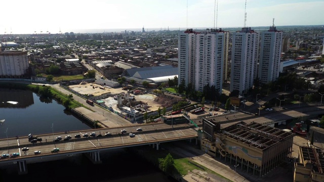 Puente Pueyrredon在警方控制后倒塌视频素材