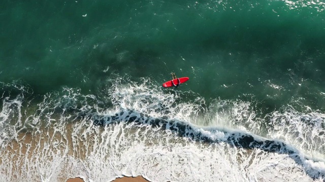 海里的冲浪者视频素材