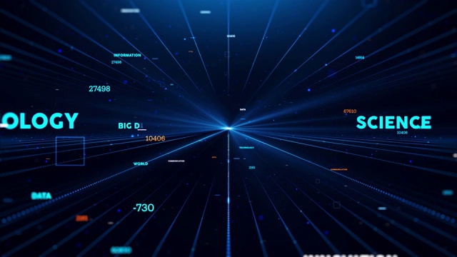 4k数字元素背景(可循环视频素材