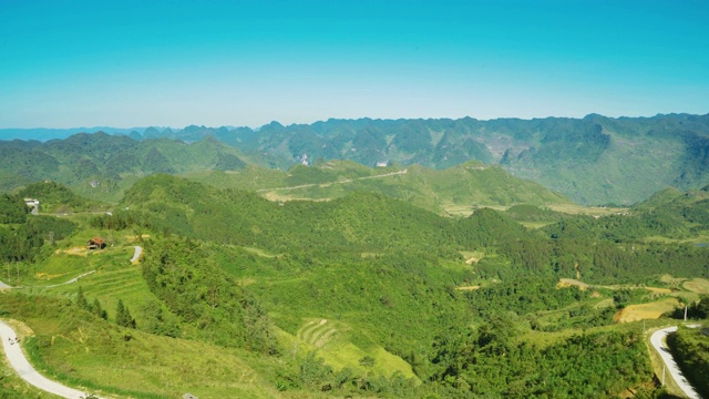 美丽的天堂之门观景台在河江，越南视频素材