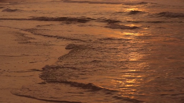 热带海滩的日落视频素材