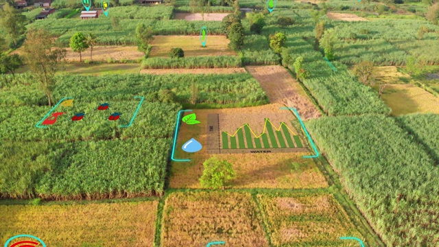 数字农场和虚拟现实技术视频素材