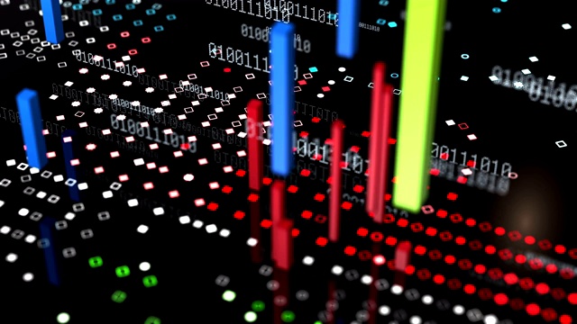 财务数据分析统计报表3D视频动画视频素材