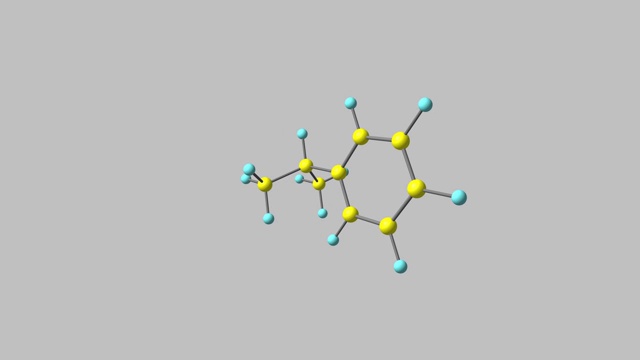 旋转异丙烯分子结构视频视频素材