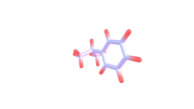 旋转异丙烯分子结构视频视频素材