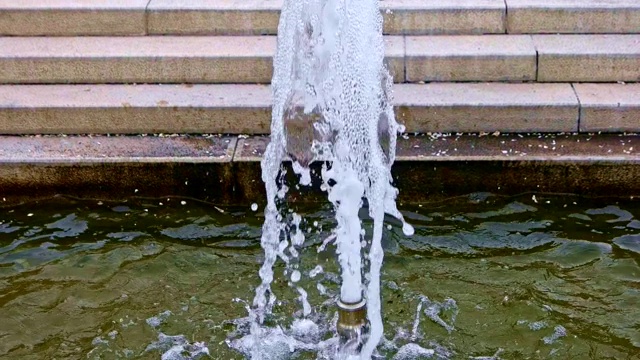 水我在喷泉慢动作视频素材