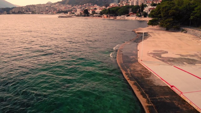 海岸鸟瞰图视频素材