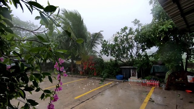 夏季暴雨视频素材