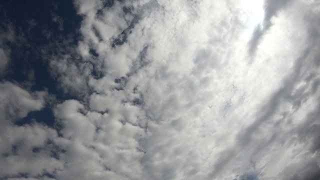 阴暗的天空。雨云在天空中移动。时间流逝。视频素材