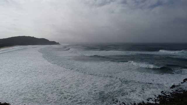 海豹岩石海浪，澳大利亚视频素材