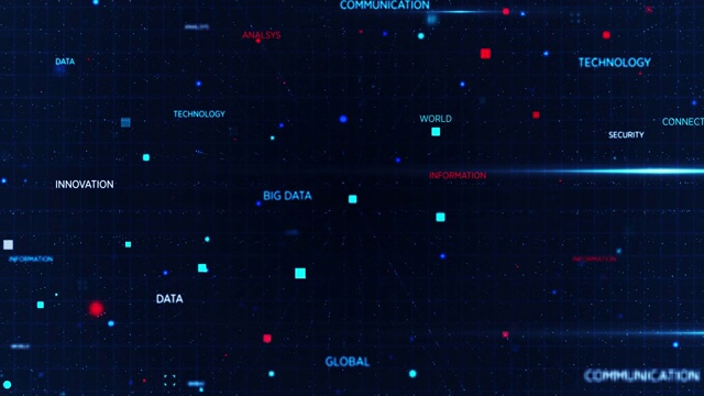4k数字元素背景(可循环视频素材