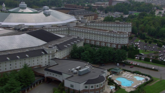 Gaylord Opryland Resort & Convention Center, Nashville, Tennessee，美利坚合众国鸟瞰图。视频素材