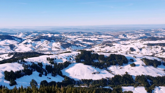 瑞士阿尔卑斯山山顶上的4k雪景视频素材