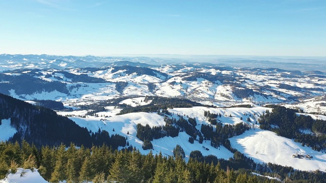 瑞士阿尔卑斯山山顶上的4k雪景视频下载