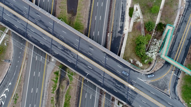 主要道路天桥视频素材