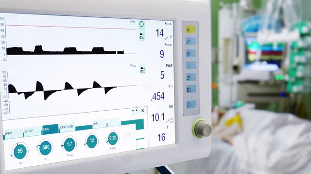 ICU患者肺呼吸机的应用背景分析视频下载