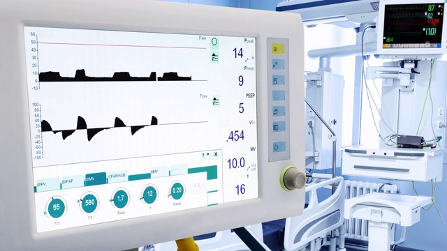 ICU患者肺呼吸机的应用背景分析视频下载