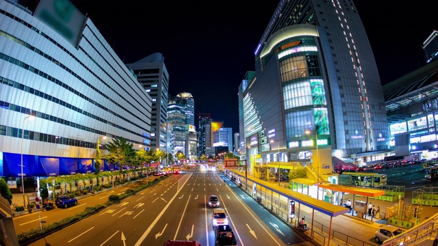 日本大阪的天际线和街景系列视频素材