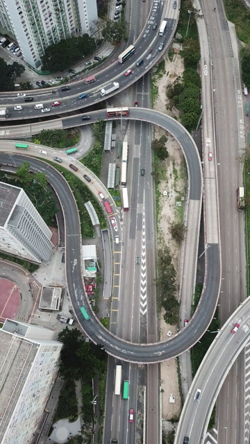 香港高架高速公路视频素材