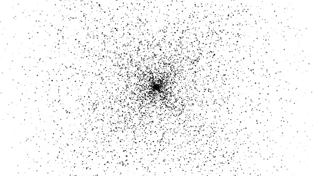 黑色粒子爆炸。视频下载