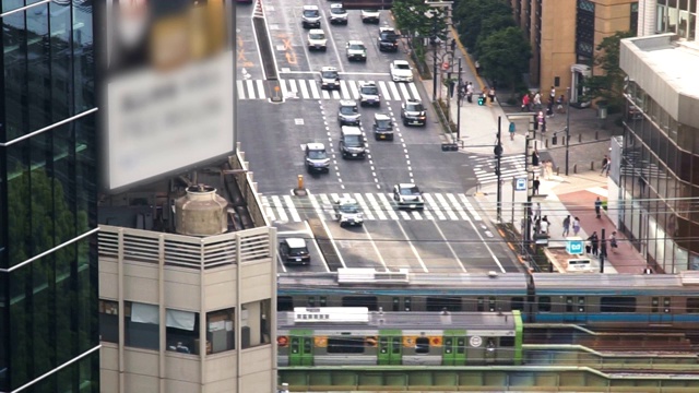 东京银座地区的城市景观视频素材